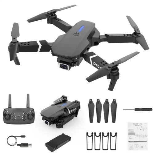 Cheap Beginner Drone 10 Minutes 4 Axis WiFi Flight Controller LED Dual Camera